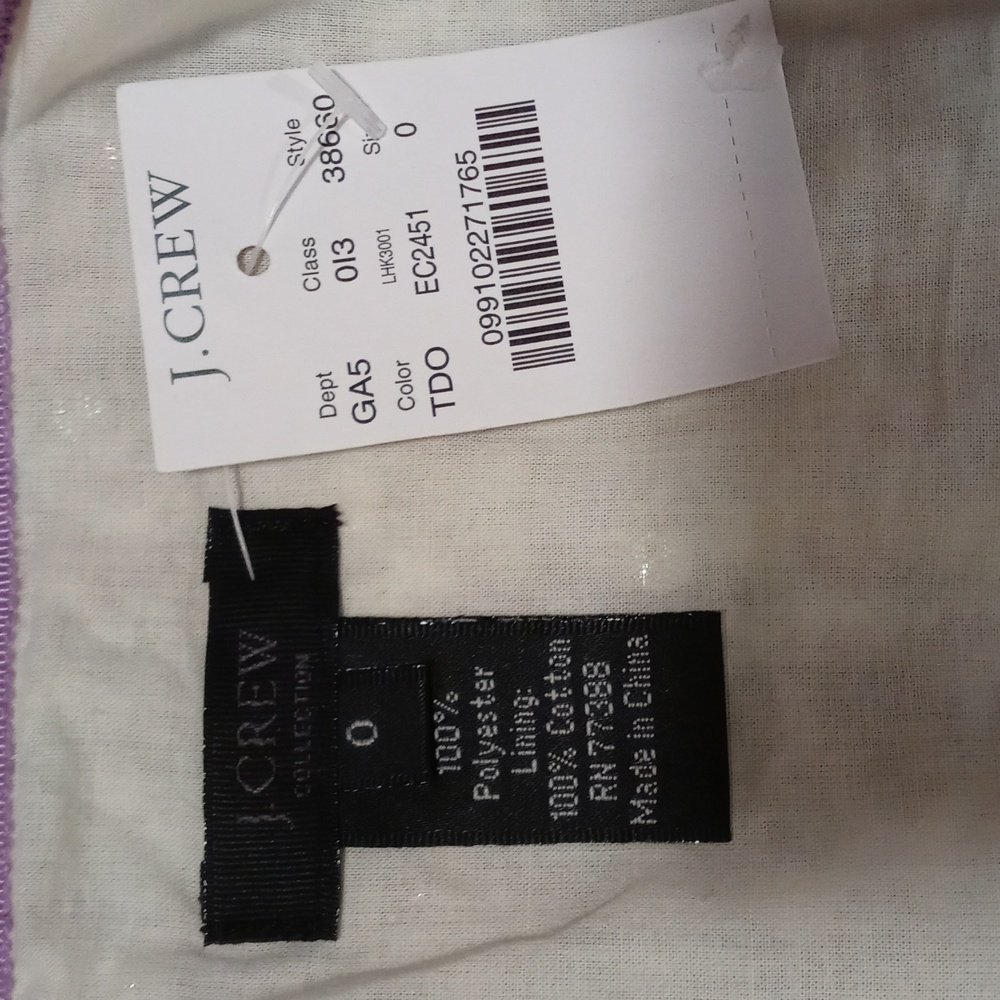 🆕️✨️HTF J. Crew Collection✨️- Silver/Purple Sequin Faux Wrap Skirt - Picture 6 of 15